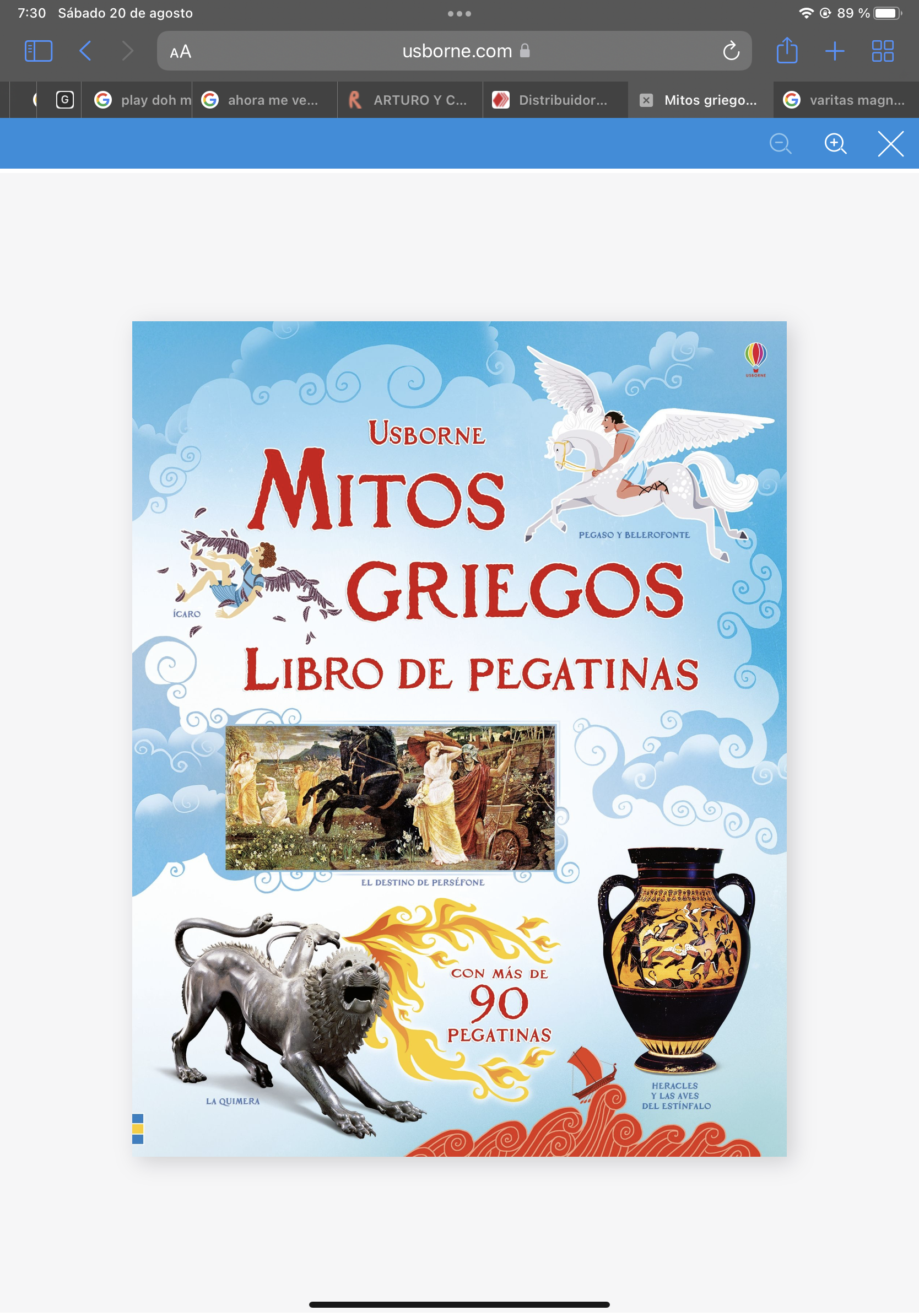 USBORNE Los Castillos ( Libro Pegatinas )
