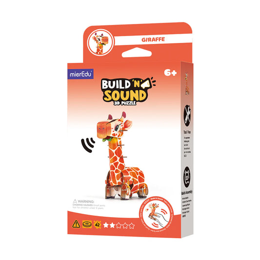 MierEdu Mini Puzzle 3D con sonido Jirafa