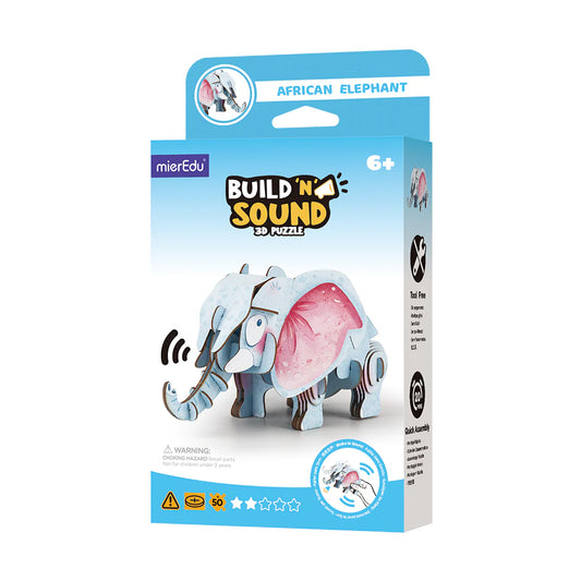 MierEdu Mini Puzzle 3D con sonido Elefante