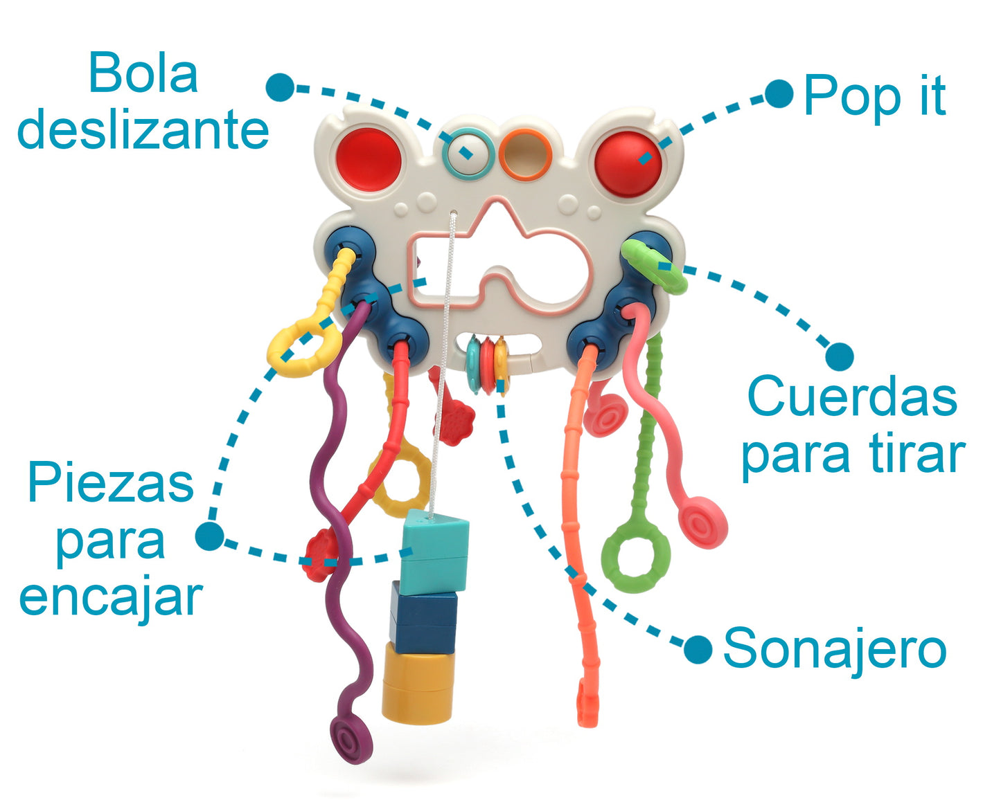 Kiokids Juguete actividades para cuna y carrito