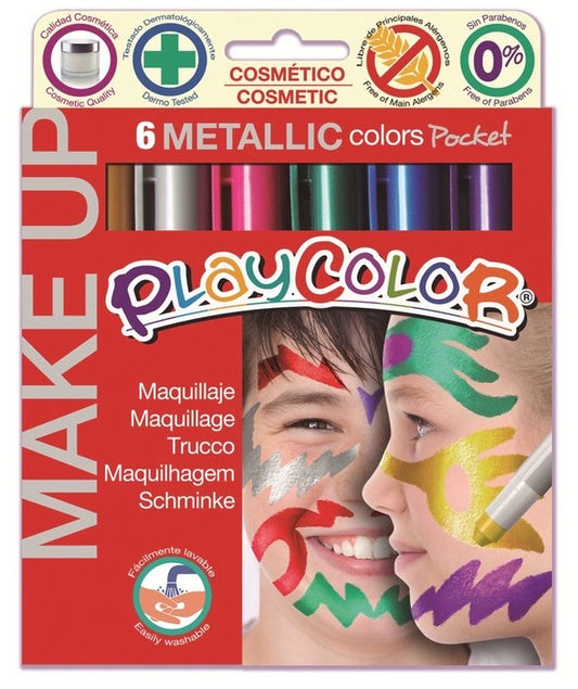 Playcolor Make up 6 colores metalizados