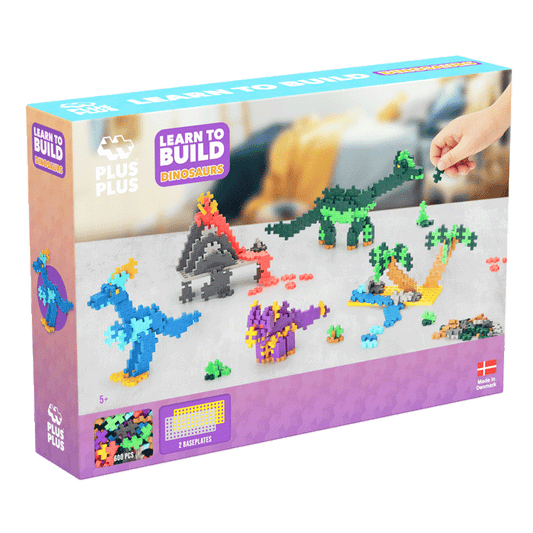 Plus plus Learn to build Dinosaurios 600 piezas