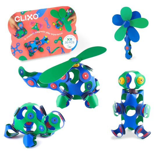 Clixo Crew Azul y verde Pack 30 piezas