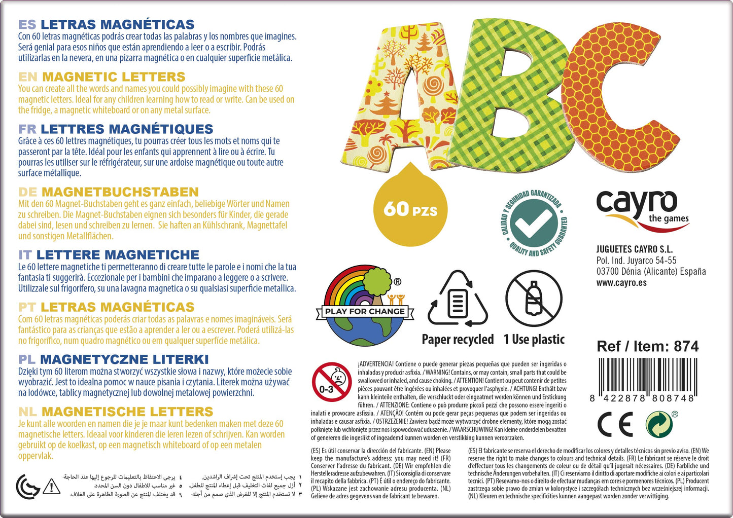 Cayro Letras magnéticas