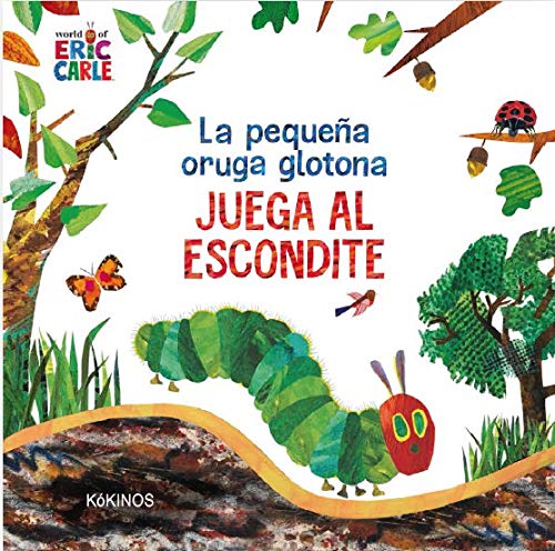 La pequeña oruga glotona juega al escondite