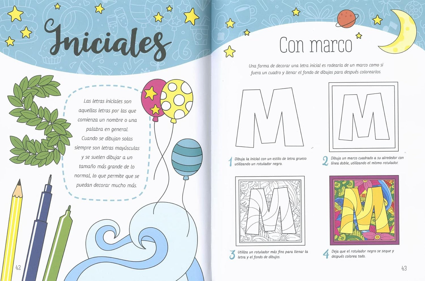 Lettering creatividad mindfulness para niños