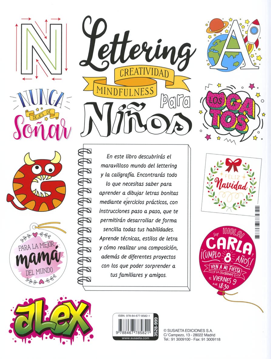 Lettering creatividad mindfulness para niños