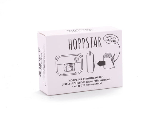 Hoppstar Rollos de papel Autoadhesivo Paquete de recambio de 3