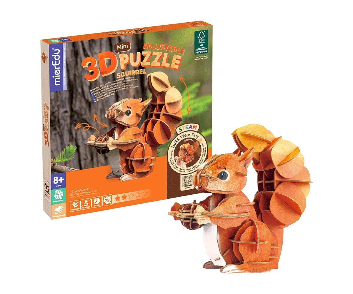 MierEdu Mini Puzzle 3D Ardilla