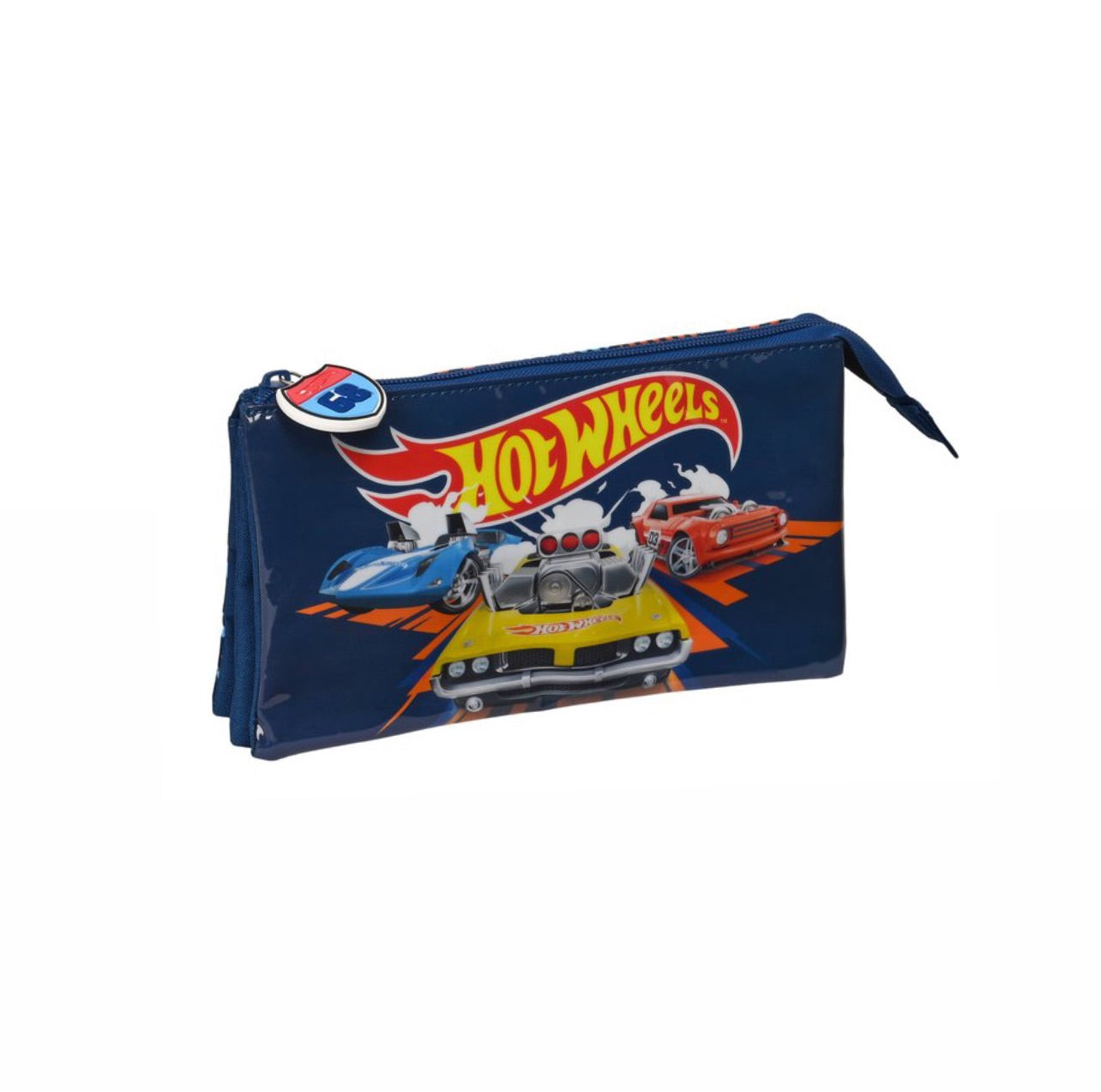 Safta Estuche escolar triple Hot Wheels